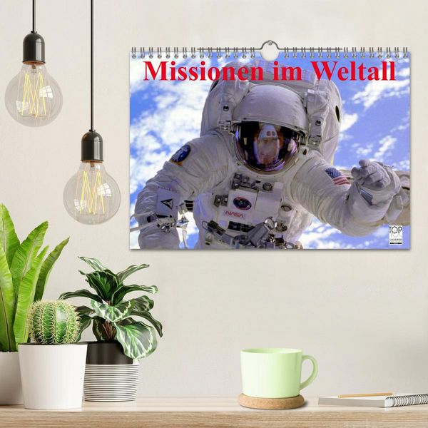 Produktbild: Missionen im Weltall (Wandkalender 2026 DIN A4 quer), CALVENDO Monatskalender