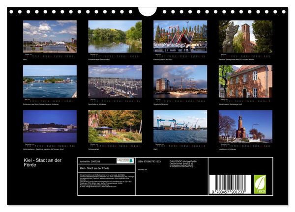 Produktbild: Kiel - Stadt an der F&ouml;rde (Wandkalender 2026 DIN A4 quer), CALVENDO Monatskalender