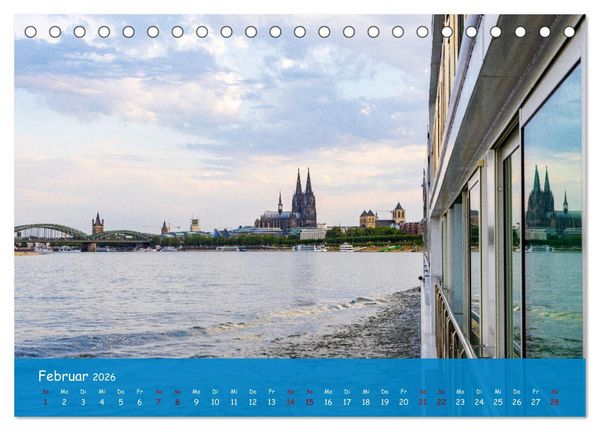Produktbild: Eine Kreuzfahrt auf dem Rhein (Tischkalender 2026 DIN A5 quer), CALVENDO Monatskalender