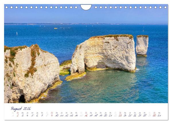Produktbild: Jurassic K&uuml;ste - S&uuml;dengland (Wandkalender 2026 DIN A4 quer), CALVENDO Monatskalender