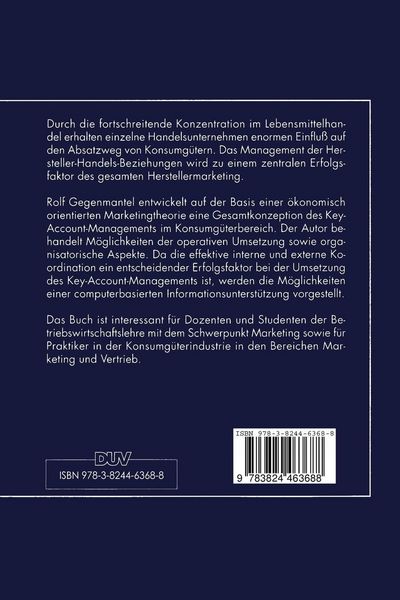 Produktbild: Key-Account-Management in der Konsumg&uuml;terindustrie