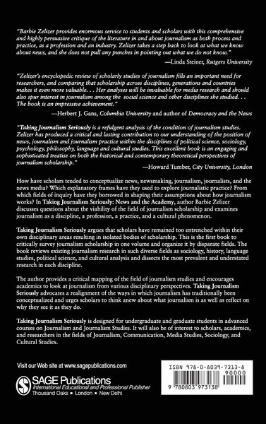 Produktbild: Taking Journalism Seriously