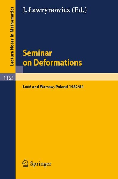 Produktbild: Seminar on Deformations