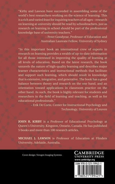 Produktbild: Enhancing the Quality of Learning