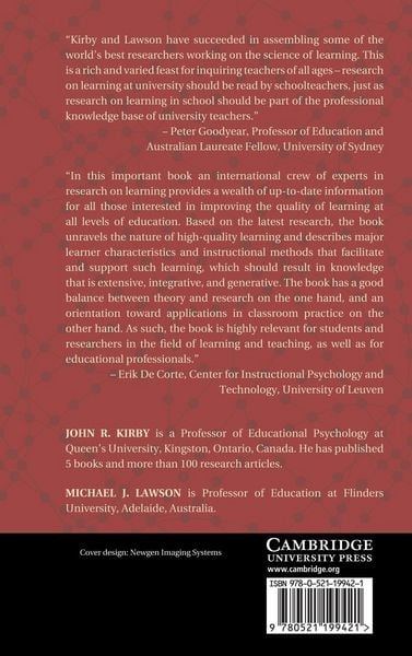 Produktbild: Enhancing the Quality of Learning
