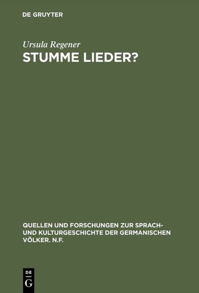 Produktbild: Stumme Lieder?