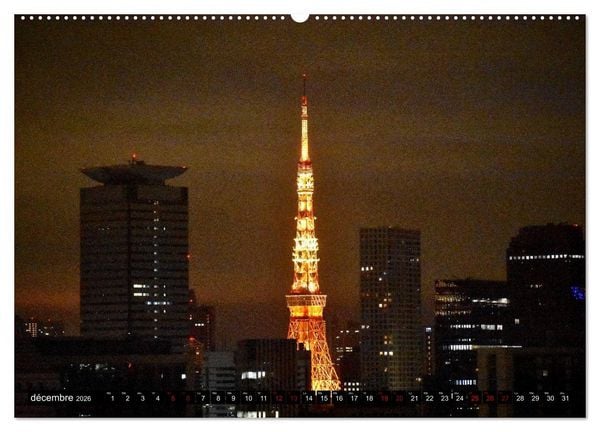 Produktbild: Les couleurs de Tokyo (Calendrier mural 2026 DIN A2 vertical) calendrier de bureau