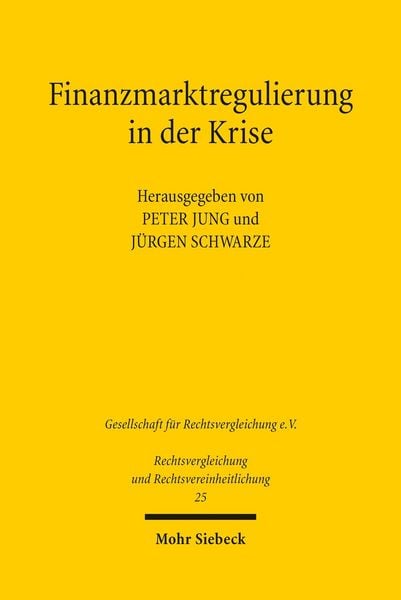 Produktbild: Finanzmarktregulierung in der Krise