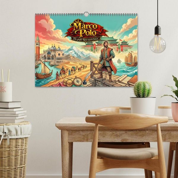 Produktbild: Marco Polo - Die gro&szlig;e Reise nach Osten (Wandkalender 2027 DIN A3 quer), CALVENDO Monatskalender