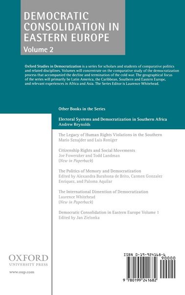 Produktbild: Democratic Consolidation in Eastern Europe