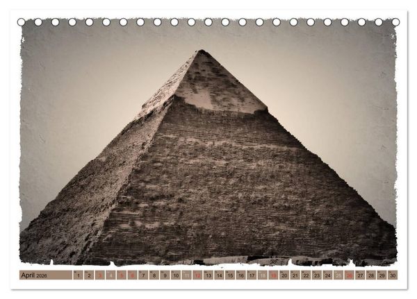 Produktbild: &Auml;gypten &ndash; Sch&ouml;nheit der Antike (Tischkalender 2026 DIN A5 quer), CALVENDO Monatskalender