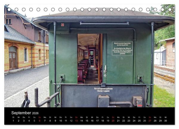 Produktbild: Ein Jahr mit der Schmalspurbahn aus Zittau (Tischkalender 2026 DIN A5 quer), CALVENDO Monatskalender