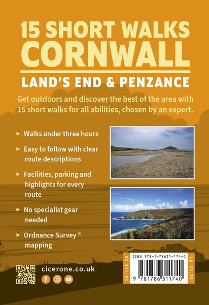 Produktbild: 15 Short Walks in Cornwall: Land's End and Penzance