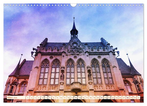 Produktbild: ERFURT obercool (Wandkalender 2026 DIN A3 quer), CALVENDO Monatskalender