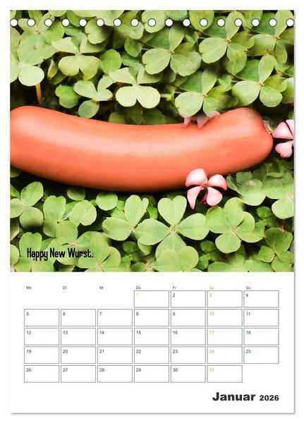 Produktbild: Ist mir Wurst Kalender (Tischkalender 2026 DIN A5 hoch), CALVENDO Monatskalender