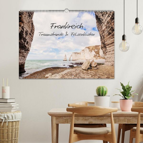 Produktbild: Frankreich - Traumstr&auml;nde & Felsenk&uuml;sten (Wandkalender 2026 DIN A2 quer), CALVENDO Monatskalender