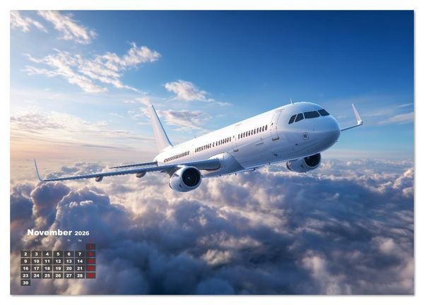 Produktbild: Flugzeuge hautnah - Flugzeugkalender f&uuml;r Flugzeugliebhaber (Wandkalender 2026 DIN A4 quer), CALVENDO Monatskalender