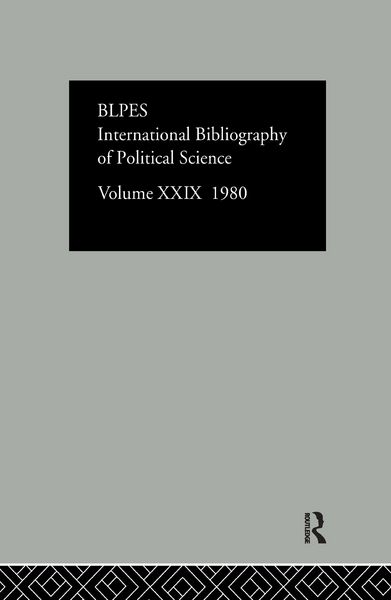 Produktbild: Ibss Poli Sci 29 1980