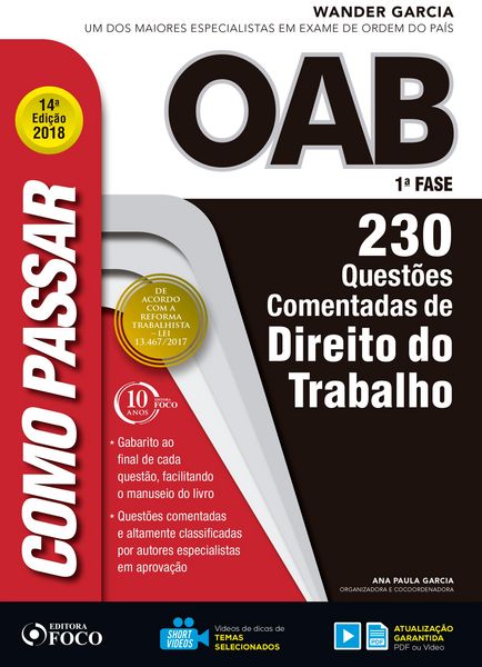 Produktbild: Como passar na OAB 1&ordf; Fase: direito do trabalho