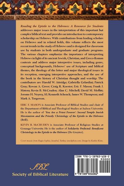 Produktbild: Reading the Epistle to the Hebrews