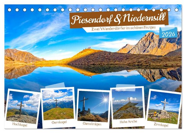 Produktbild: Piesendorf & Niedernsill (Tischkalender 2026 DIN A5 quer), CALVENDO Monatskalender