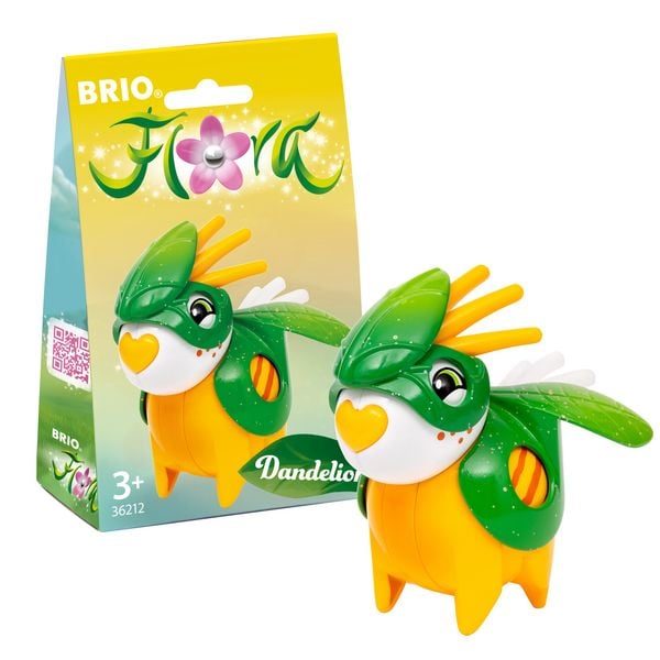 Produktbild: BRIO Flora - 36212 Dandelion im Blatt-Outfit | Spielzeug f&uuml;r endlosen fantasievollen Spielspa&szlig; f&uuml;r M&auml;dchen und Jungen ab 3 Jahren - wundersch&ouml;nes Geschenk