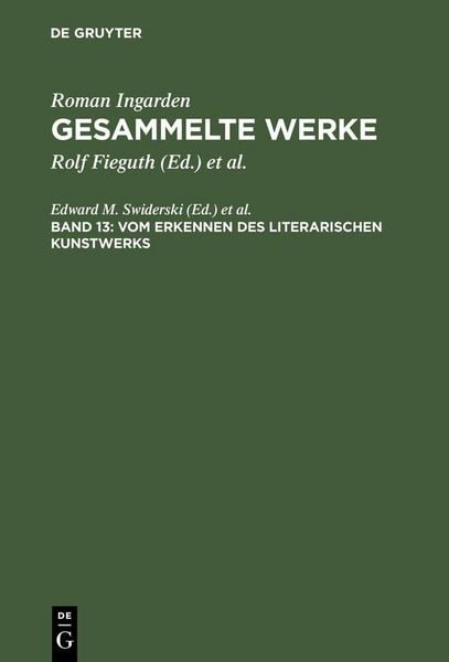 Produktbild: Vom Erkennen des literarischen Kunstwerks