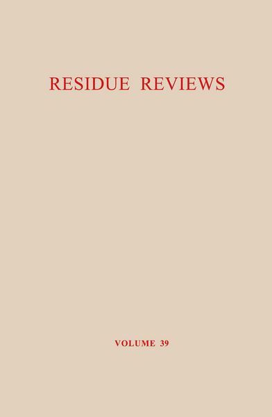 Produktbild: The Carbinole Acaricides: Chlorobenzilate and Chloropropylate