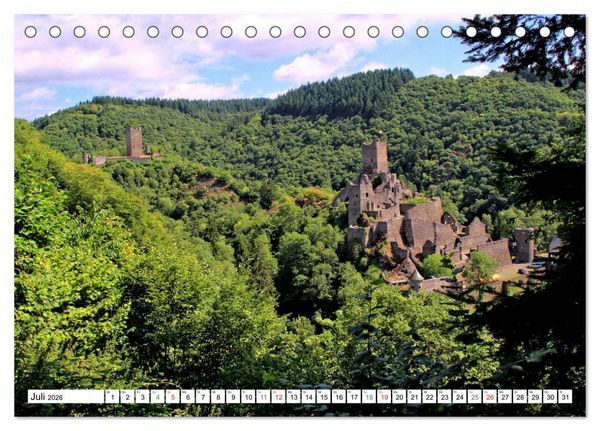 Produktbild: Burgenland Eifel (Tischkalender 2026 DIN A5 quer), CALVENDO Monatskalender