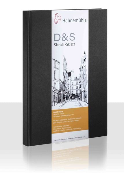 Produktbild: Hahnem&uuml;hle Papier Skizzenbuch D&S, DIN A3 HF, 140 g/m&sup2;
