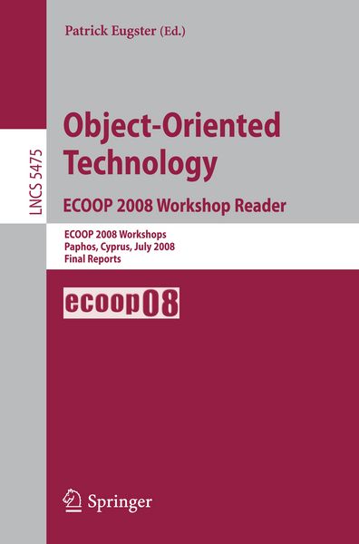 Produktbild: Object-Oriented Technology. ECOOP 2008 Workshop Reader