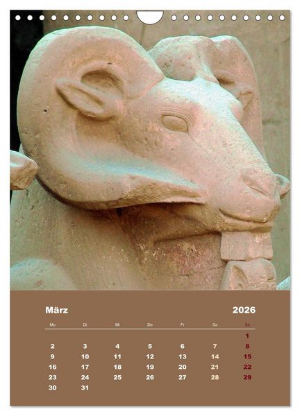 Produktbild: Antikes &Auml;gypten (Wandkalender 2026 DIN A4 hoch), CALVENDO Monatskalender