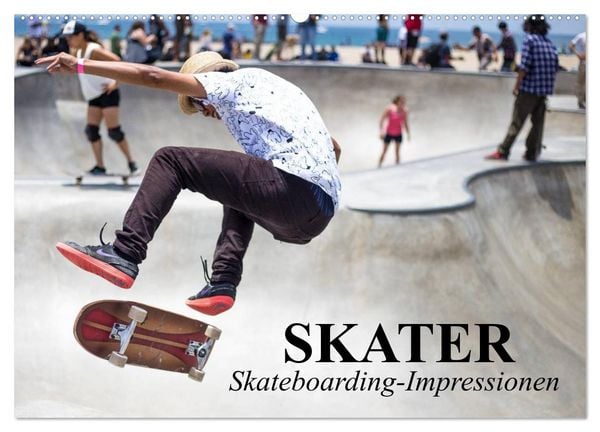Produktbild: Skater. Skateboarding-Impressionen (Wandkalender 2026 DIN A2 quer), CALVENDO Monatskalender