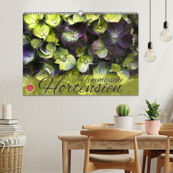 Produktbild: Himmlische Hortensien (Wandkalender 2026 DIN A2 quer), CALVENDO Monatskalender