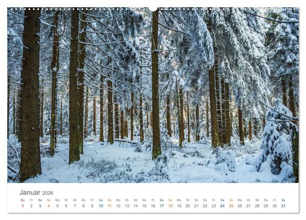 Produktbild: Oberhof - Urlaubsparadies am Rennsteig (hochwertiger Premium Wandkalender 2026 DIN A2 quer), Kunstdruck in Hochglanz