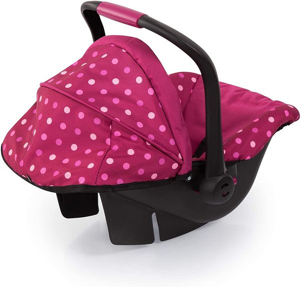 Produktbild: Bayer Design 67967AA - Puppen-Autositz Deluxe Car Seat, mit Dach, Fee-Motiv, bordeaux