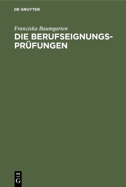 Produktbild: Die Berufseignungs-Pr&uuml;fungen