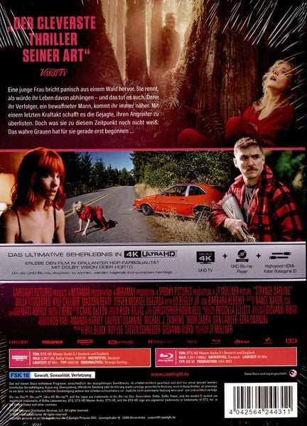 Strange Darling - Mediabook - 2-Disc Limited Collector's Edition im Mediabook (4K Ultra HD + Blu-ray)