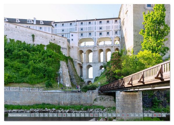 Produktbild: Cesky Krumlov. Tschechiens stille Sch&ouml;nheit im B&ouml;hmerwald (hochwertiger Premium Wandkalender 2026 DIN A2 quer), Kunstdruck in Hochglanz