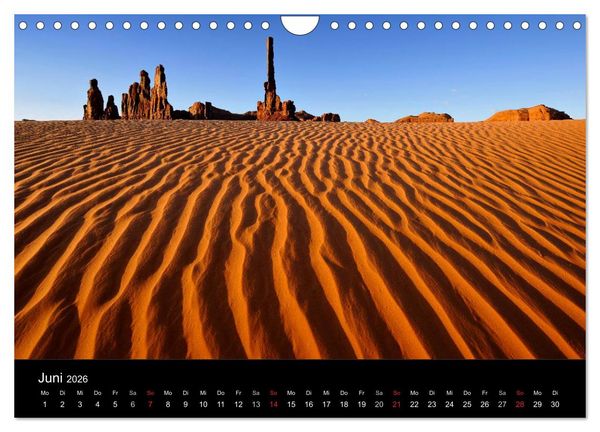 Produktbild: USA - Monument Valley (Wandkalender 2026 DIN A4 quer), CALVENDO Monatskalender