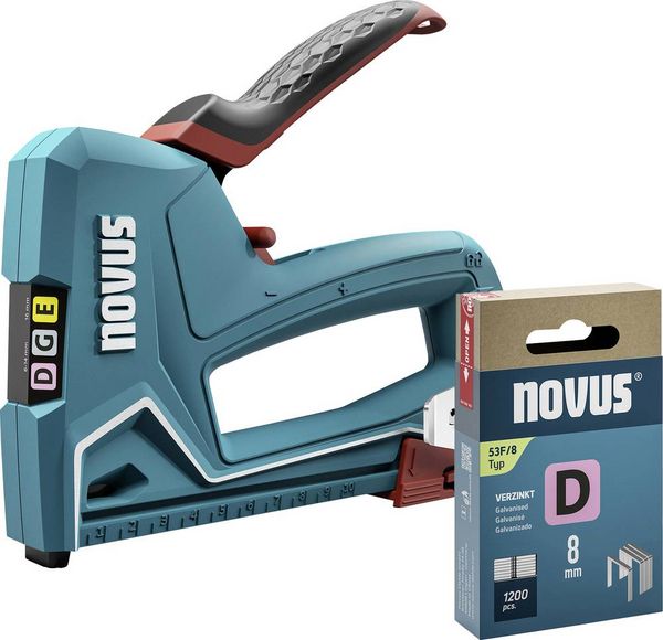 Novus Tools 030-0462 Handtacker Klammerntyp Typ 11, Typ 53F Klammernlänge 6 - 14mm
