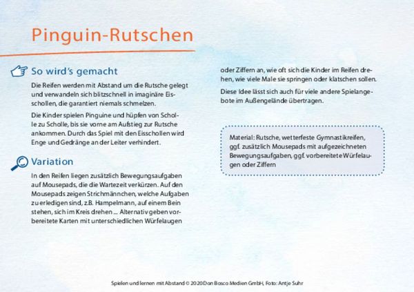 Produktbild: Spielen und lernen mit Abstand - Praxisideen für drinnen und draußen