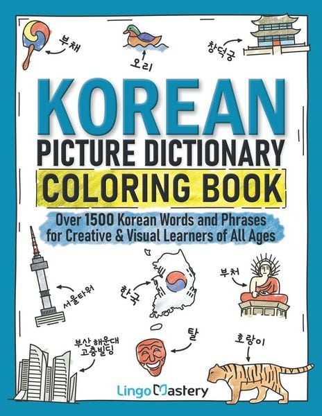 Produktbild: Korean Picture Dictionary Coloring Book