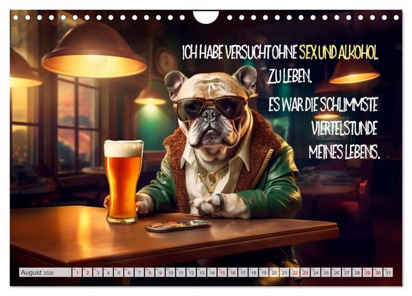 Produktbild: ULTRAKRASS Knallharte Hunde (Wandkalender 2026 DIN A4 quer), CALVENDO Monatskalender