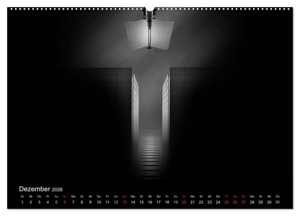 Produktbild: Black-Schwarz-Noir 2026 (Wandkalender 2026 DIN A2 quer), CALVENDO Monatskalender