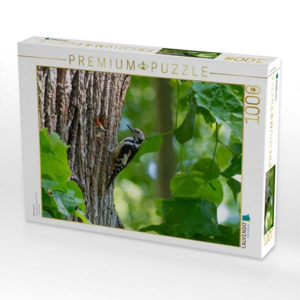 Produktbild: CALVENDO Puzzle Mittelspecht | 1000 Teile Lege-Gr&ouml;&szlig;e 64x48cm Foto-Puzzle f&uuml;r gl&uuml;ckliche Stunden