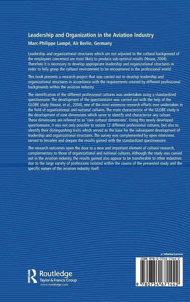 Produktbild: Leadership and Organization in the Aviation Industry