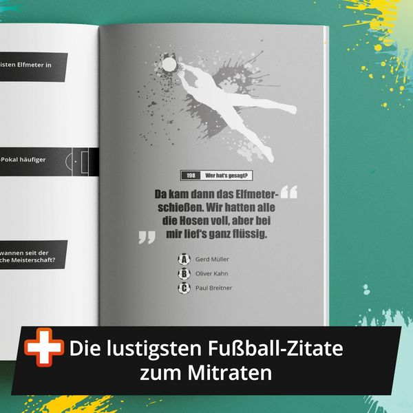 Produktbild: Das ultimative Fu&szlig;ball Quiz f&uuml;r Jung und Alt: Teste dein Wissen in 333 Fragen