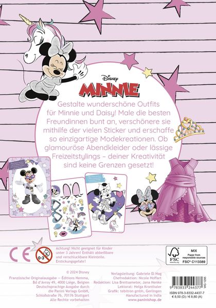 Produktbild: Disney Minnie: Mein gro&szlig;er Styling-Spa&szlig;: Stickern, Malen, Stylen