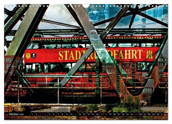 Produktbild: Hamburg Abstrakt (Wandkalender 2026 DIN A3 quer), CALVENDO Monatskalender